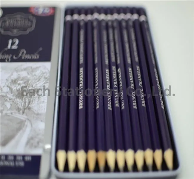 Luxury Sketching Pencil Set With Tin Case